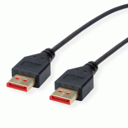 ROLINE Câble DisplayPort v1.4, DP M - DP M, SLIM, noir, 1,5 m_0