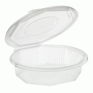 Starpak 100 boîtes à menu avec couvercle rabattable 1000 ml, PP non divisé 21,5 x 21,5 cm transparent octogonal - transparent plastique polypropyl�