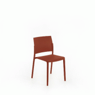 Stones Chaise En Polypropylène Venus 4 Pcs - rouge 8051361826565