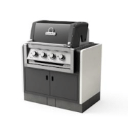 Tuozi Barbecue Kitaway avec Broilking Regal 420 - Noir ciment - 4 brûleurs - 44 000 BTU Tuozi Barbecue Kitaway avec Broilking Regal 420 - Noir ciment - 4 brûleurs - 44 000 BTU