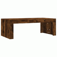VidaXL Table basse chêne fumé 102x50x36 cm bois d'ingénierie Modèle Balcon Guard Prime - 823371