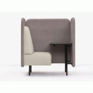 Alcôve acoustique August Nook Intuit avec tablette en stratifié