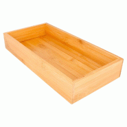 Boîte de présentation pour buffet en bambou naturel 15,5x31x5cm