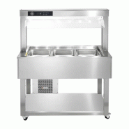 Buffet à froid positif GN 3-1/1 - 200 mm, inox RM - TR GREEN+ 3I - RM Gastro - 0615402126946