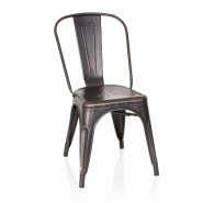 Chaise vantaggio comfort noir / or HJH OFFICE - noir métal 645036
