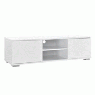 Helloshop26 - Meuble TV bas téléviseur panneaux de particules 120 cm blanc 03_0002867 - 3000343499780 Helloshop26 - Meuble TV bas téléviseur panneaux de particules 120 cm blanc 03_0002867 - 3000343499780