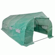 Helloshop26 - Serre tente abri plante fleur légumes portable Cadre en acier 18 m² vert 02_0044659 - 3000220287752 Helloshop26 - Serre tente abri plante fleur légumes portable Cadre en acier 18 m² vert 02_0044659 - 3000220287752