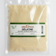MesZépices - Gélatine bovine alimentaire E441 - Sachet de 100 g - 3662310602052