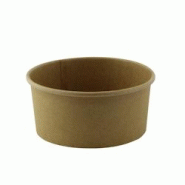 Packnwood FHC - 500Pcs - Pot "Deli" rond en carton kraft - H52mm 370ml - marron en carton 210DELIK12K Packnwood FHC - 500Pcs - Pot "Deli" rond en carton kraft - H52mm 370ml - marron en carton 210DELIK12K