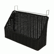 Panière à suspendre polypro noir 40x14x30cm - par 8