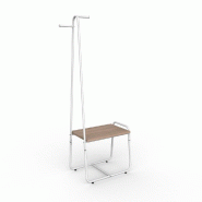 Présentoir Round  pour vitrine / dressing 64,5x42,5x185cm - blanc mat