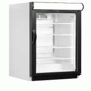 Refroidisseur de bouteilles TEFCOLD, acier et verre, 595 x 640 x 1980 mm, réfrigération professionnelle, blanc - 15821