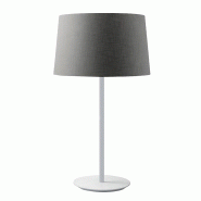 ROSSINI ILLUMINAZIONE Vivien Lampe De Table Blanche Avec Abat-Jour Conique Anthracite E27 Ip20 - Éclairage D'Intérieur En Métal - Groupe Rossi - gr