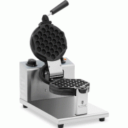 Royal Catering - Royal Catering - Gaufrier professionnel rond 1200 W - Gaufrier professionnel rotatif - argenté inox 4062859093073