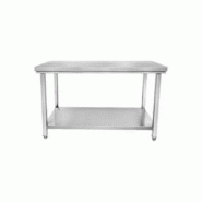 Table inox - Largeur M (L=810-1210mm) - Avec étagère basse Inconnue TBLLMP70