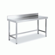 Tables de travail inox de faible hauteur avec dosseret P 600 mm | Distform longueur 1700 mm - QM066170 Tables de travail inox de faible hauteur avec dosseret P 600 mm | Distform longueur 1700 mm - QM066170