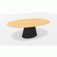 Tables modulable "ESSENS" - Piètement elliptique, Elliptique (220 x 140 cm), Bois naturel Tables modulable "ESSENS" - Piètement elliptique, Elliptique (220 x 140 cm), Bois naturel