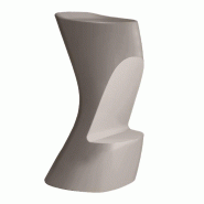 Tabouret haut design in & out NOMA - tortora