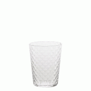 Zafferano Lot De 4 Verres Tumbler Veneziano Mixology En Verre Sonore Supérieur Transparent 33 Cl, Design Élégant Soufflé À La Bouche Artisanal -