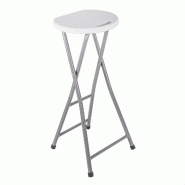 Aranaz MUEBLEAR - Tabouret de bar haut en polyéthylène - blanc 15611