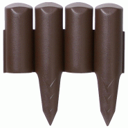 Brixo Prosperplast - Palissade de jardin Palisáda - 250x4,5x13 cm, marron - marron plastique ZA4560