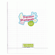 Calligraphe Lot de 10 Cahier Travaux Pratiques Ligne 8000 17x22, 96p./48 feuilles 90 g/m² piquées, couv. PP incolore, Séyès / uni - 3210330181868