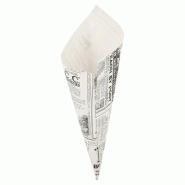 Cornet en papier ingraissable sans PFAS Times 100g 24x17cm - par 2000