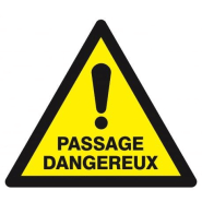 Danger passage dangereux 300x300x300mm TALIAPLAST | 629326 Danger passage dangereux 300x300x300mm TALIAPLAST | 629326