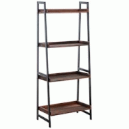 Décoshop26 - Etagère de rangement bibliothèque en MDF marron cadre métal noir 4 étagères ETA10106 - marron 3000426269606 Décoshop26 - Etagère de rangement bibliothèque en MDF marron cadre métal noir 4 étagères ETA10106 - marron 3000426269606