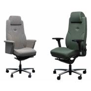 Fauteuil de manager ou de direction ergonomique et grand confort, pouvant supporter jusqu'à 165 kg - LEADER-NEST