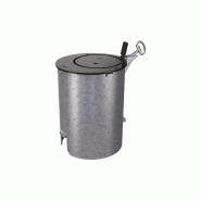 Fourreau d'amovibilité verrouillable - Acier galvanisé - Finition Galva ou RAL 9005 Fourreau d'amovibilité verrouillable - Acier galvanisé - Finition Galva ou RAL 9005