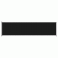 Helloshop26 - Auvent latéral rétractable de patio 600 x 160 cm noir 02_0007387 - noir acier 3000390682722
