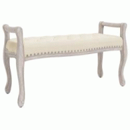 Helloshop26 - Banc banquette 110 x 45 x 60 cm lin beige 02_0010533 - 3000579947765 Helloshop26 - Banc banquette 110 x 45 x 60 cm lin beige 02_0010533 - 3000579947765