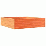 Helloshop26 - Jardinière bac lit surélevé plantes fleurs terrasse jardin cire 90 x 90 x 23 cm bois de pin massif marron 02_0038527 - 3000217719525 Helloshop26 - Jardinière bac lit surélevé plantes fleurs terrasse jardin cire 90 x 90 x 23 cm bois de pin massif marron 02_0038527 - 3000217719525