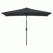 Helloshop26 - Parasol avec mât en métal 300 x 200 cm anthracite 02_0008132 - métal 3000435182729