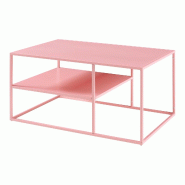 Helloshop26 - Table basse console d'appoint salon rectangulaire 45 x 90 x 60 cm rose 03_0010860 - 3000225446765