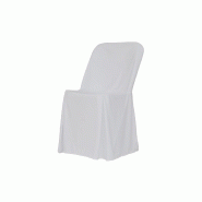 Housse extensible pour chaise pliante Zown Alex Chair – Blanc - blanc polyester SPTTP-00012