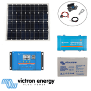 Kit solaire 55w 12v 230v victron pour site autonome