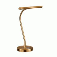 Lampe de table Led 4W,1x430lm, 3000K, laiton mat flexible tactile 4 niveaux - Trio - Curtis - doré métal 4017807275339 Lampe de table Led 4W,1x430lm, 3000K, laiton mat flexible tactile 4 niveaux - Trio - Curtis - doré métal 4017807275339