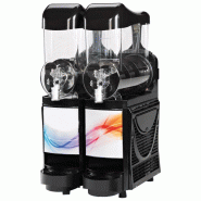 Machine à granité, 2x 10 litres - couleur noire - VIRTUS - 0615402850087