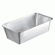 Plat Aluminium NOVATRAY ECO PACK 1640ml  - 247x133x68mm - Moule à Cake Traiteur Cuisson Four Jetable Plats Cuisinés NovaPac - Lot de 1500 unités -