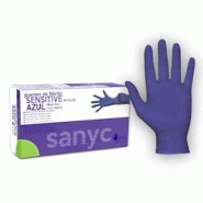 Thouy Gants nitrile bleu non poudré taille L par 100 - L bleu Nitrile 8431026002730