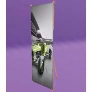 X banner - totem - stand pliable - en bambou 60x160 cm