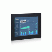 Panel PC industriel fanless 10,4 pouces IP65 avec écran tactile résistif - EVI-10SAR - Intel Core i3/i5/i7, Mémoire extensible jusqu'à 64 Go, SSD M.2 120 Go, Connectique industrielle complète