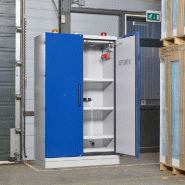 Armoire de stockage batteries lithium-ion EN 14470-1 Justrite - 207 x 120 x 60 cm / 2 portes