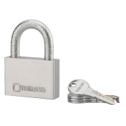 CADENAS À CLÉ RINOX 70MM ANSE INOX 4 CLÉS