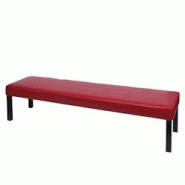 Décoshop26 - Banquette banc rembourrée 180 x 43 x 49 cm rouge brillant pieds foncés 04_0005878 - 3000261552505 Décoshop26 - Banquette banc rembourrée 180 x 43 x 49 cm rouge brillant pieds foncés 04_0005878 - 3000261552505