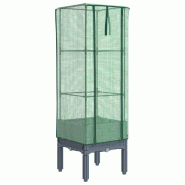 Helloshop26 - Jardinière bac lit surélevé plantes fleurs terrasse jardin surélevée avec housse aspect rotin 40 x 40 x 140 cm Blue 02_0038779 - 30