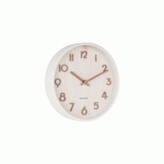Horloge en bois Pure 22 cm Blanc Karlsson - blanc 8714302658112 Horloge en bois Pure 22 cm Blanc Karlsson - blanc 8714302658112