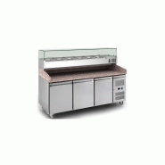 LE SHOPPING DU CHEF - table à pizza réfrigérée dessus granit 3 portes LE SHOPPING DU CHEF - table à pizza réfrigérée dessus granit 3 portes